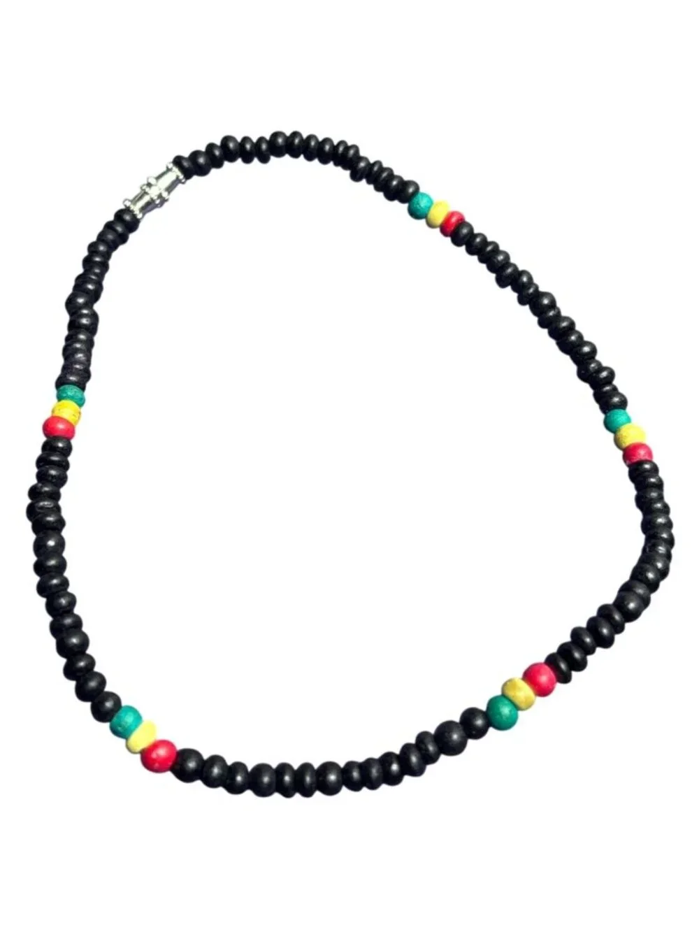 Rasta Bead Bracelet 9.5 Inches